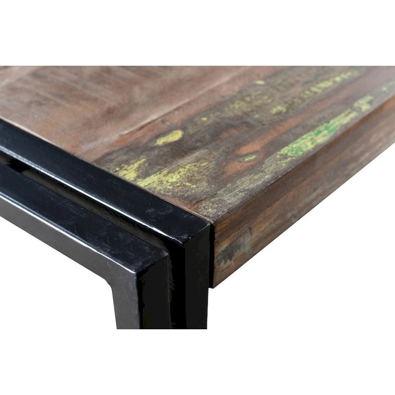 Handgefertigter Timbergirl Couchtisch aus recyceltem Altholz (Indien)