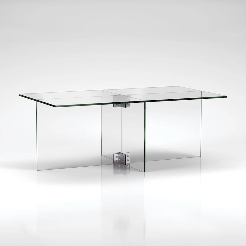 Silver Orchid Carlisle Glas-Couchtisch