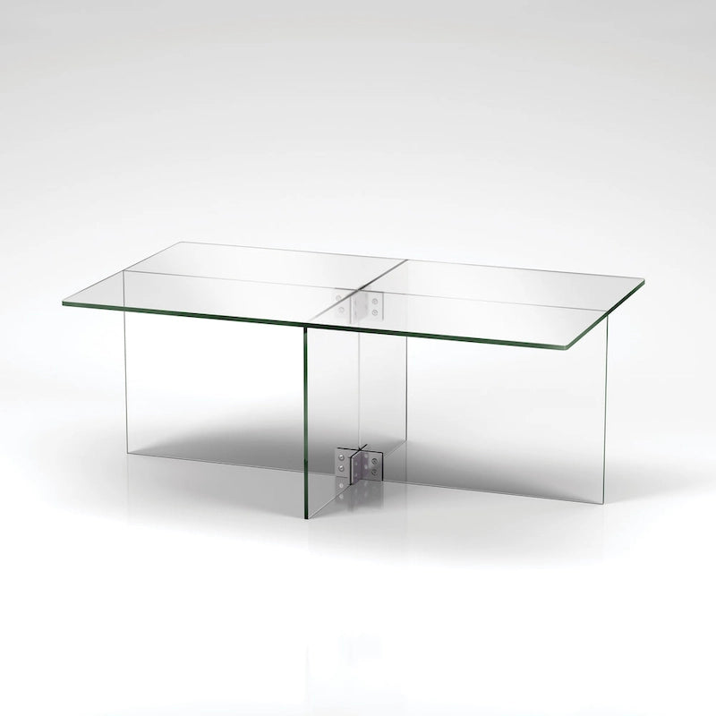 Silver Orchid Carlisle Glas-Couchtisch