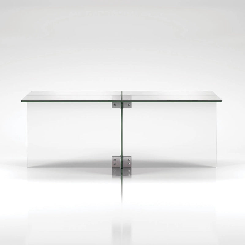 Silver Orchid Carlisle Glas-Couchtisch