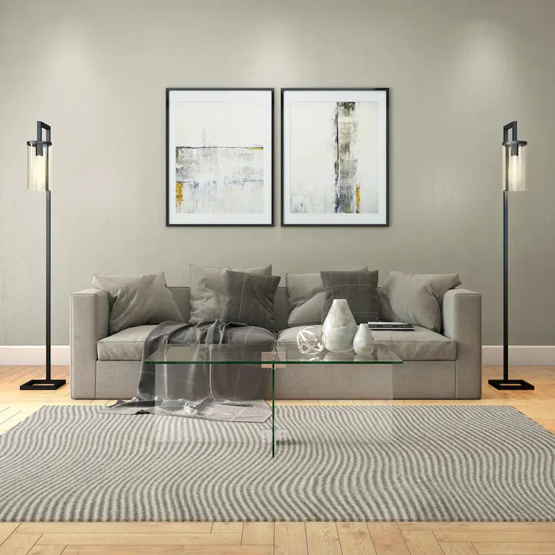 Silver Orchid Carlisle Glas-Couchtisch