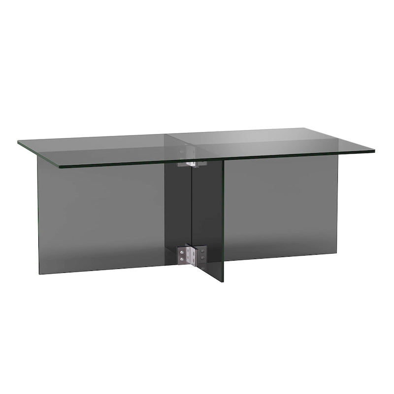 Silver Orchid Carlisle Glas-Couchtisch