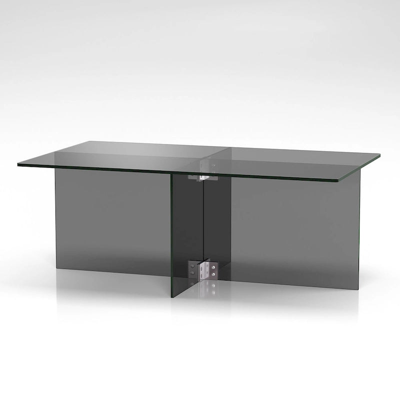 Silver Orchid Carlisle Glas-Couchtisch