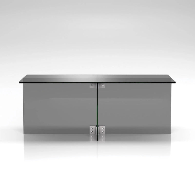 Silver Orchid Carlisle Glas-Couchtisch