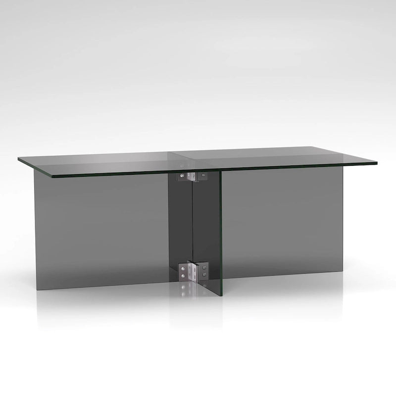Silver Orchid Carlisle Glas-Couchtisch