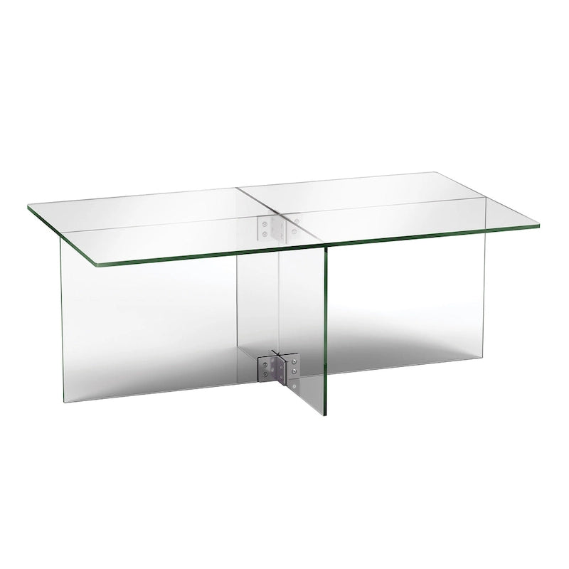 Silver Orchid Carlisle Glas-Couchtisch