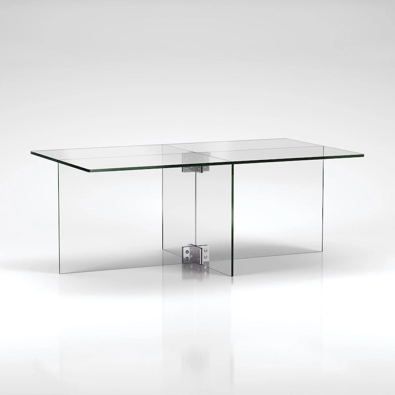 Silver Orchid Carlisle Glas-Couchtisch