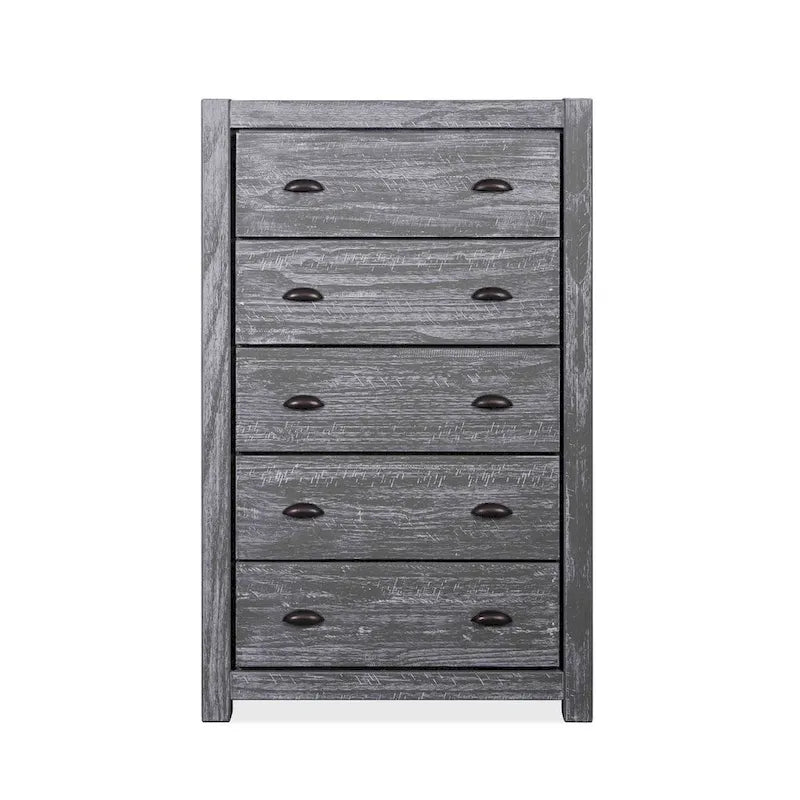 Grain Wood Furniture Montauk Kommode aus Massivholz mit 5 Schubladen