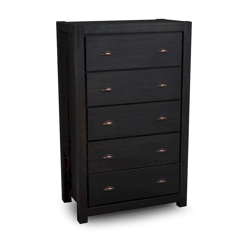 Grain Wood Furniture Montauk Kommode aus Massivholz mit 5 Schubladen