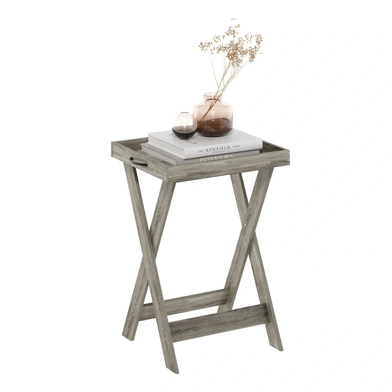 Furinno Classic Tablett-Tisch mit abnehmbarem Tablett