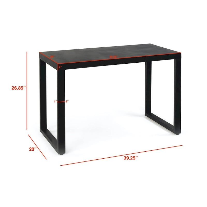 Moderne schwarze Metalltische