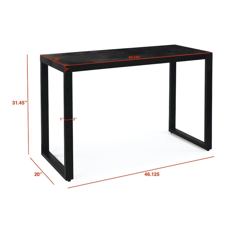 Moderne schwarze Metalltische