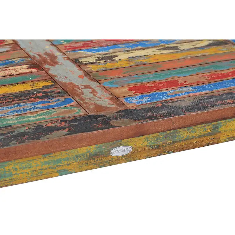 Eleganter Couchtisch aus recyceltem Teakholz von Booten