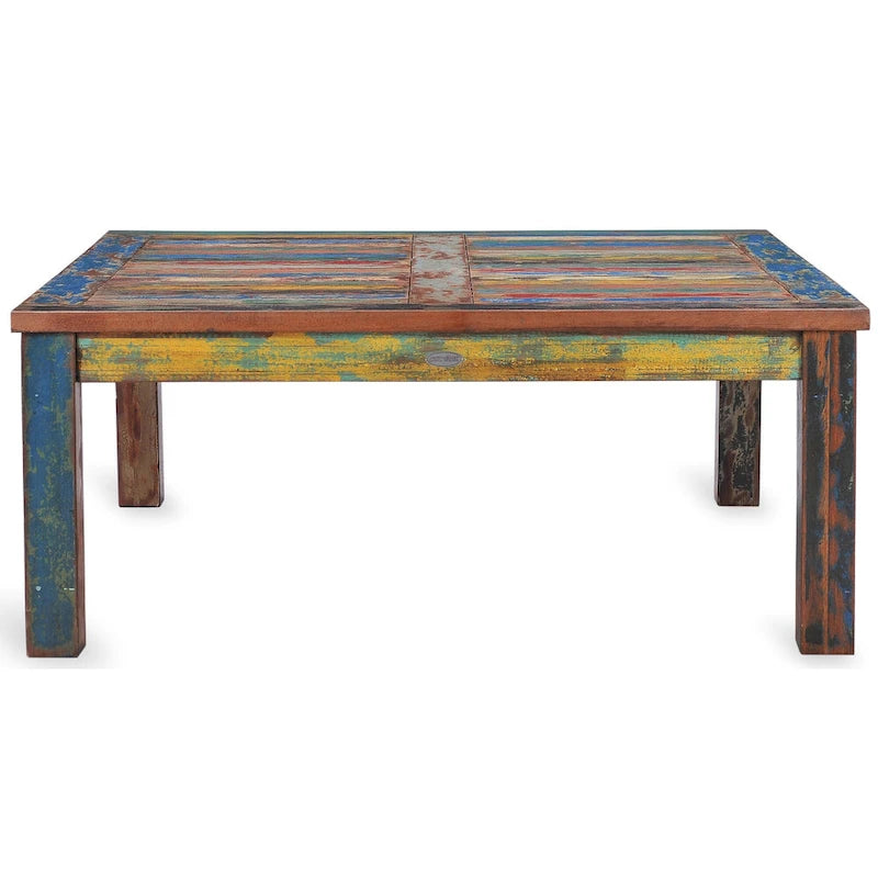 Eleganter Couchtisch aus recyceltem Teakholz von Booten