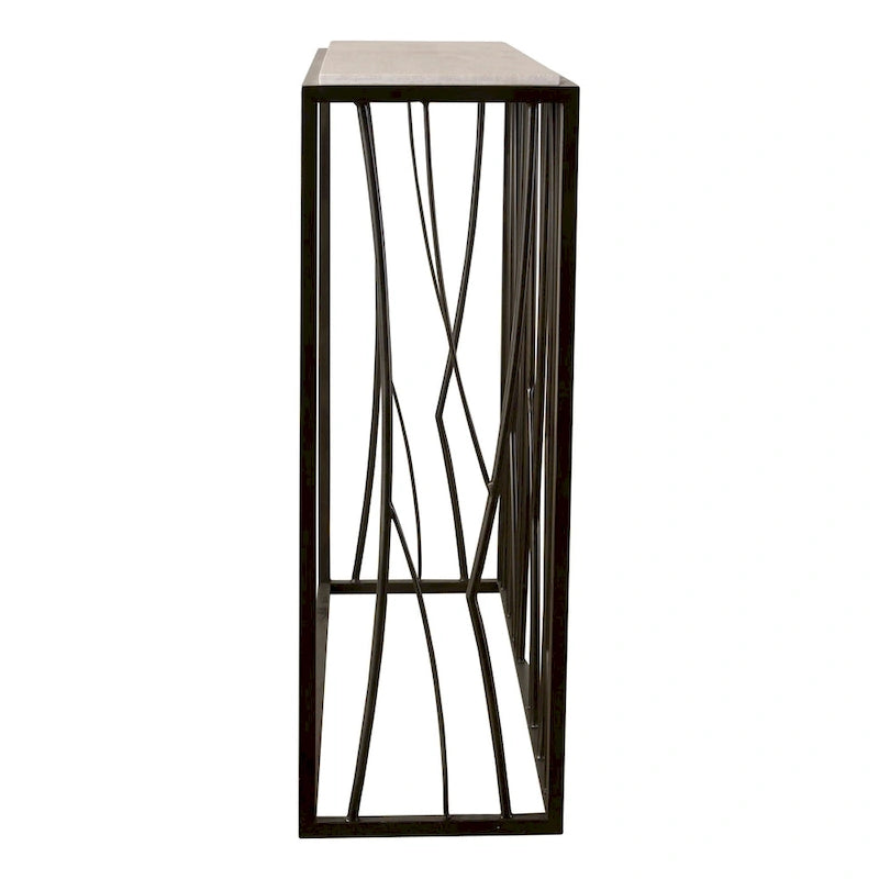 Uttermost Reed Travertin Konsolentisch