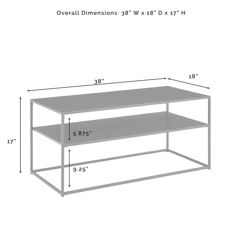 Crosley Braxton Couchtisch - 96,5 B x 45,7 T x 43,2 H cm