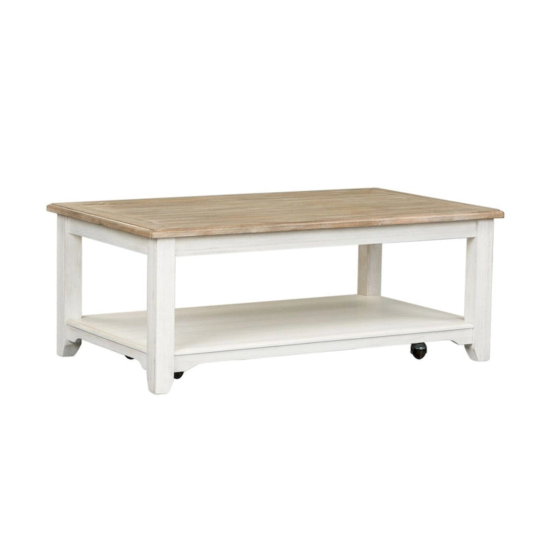 Libberty Furniture Summerville rechteckiger Couchtisch mit Rollen