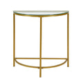 Carolina Living Fenice Halbmond-Konsolentisch - Gold