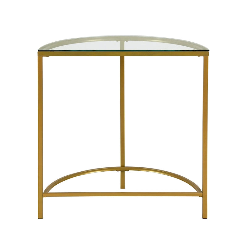 Carolina Living Fenice Halbmond-Konsolentisch - Gold