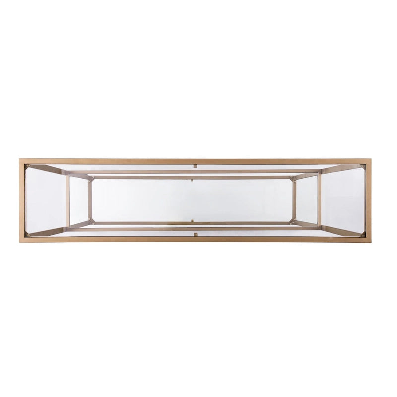 SEI Furniture Grant Glamouröse Konsole mit matter Goldoberfläche