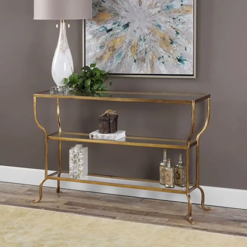 Uttermost Deline Gold Konsolentisch