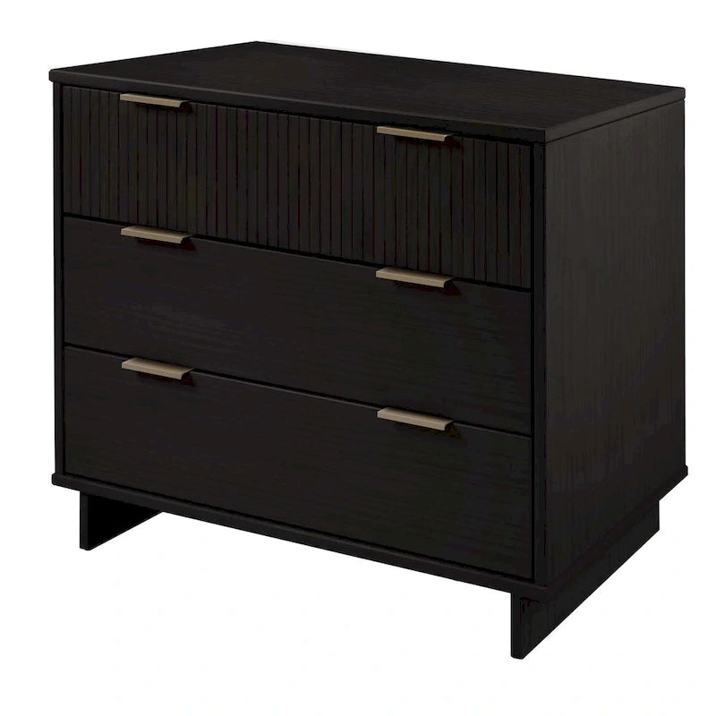 Manhattan Comfort 2-teiliges Granville Modern Massivholz Standard Kommoden- und Nachttischset