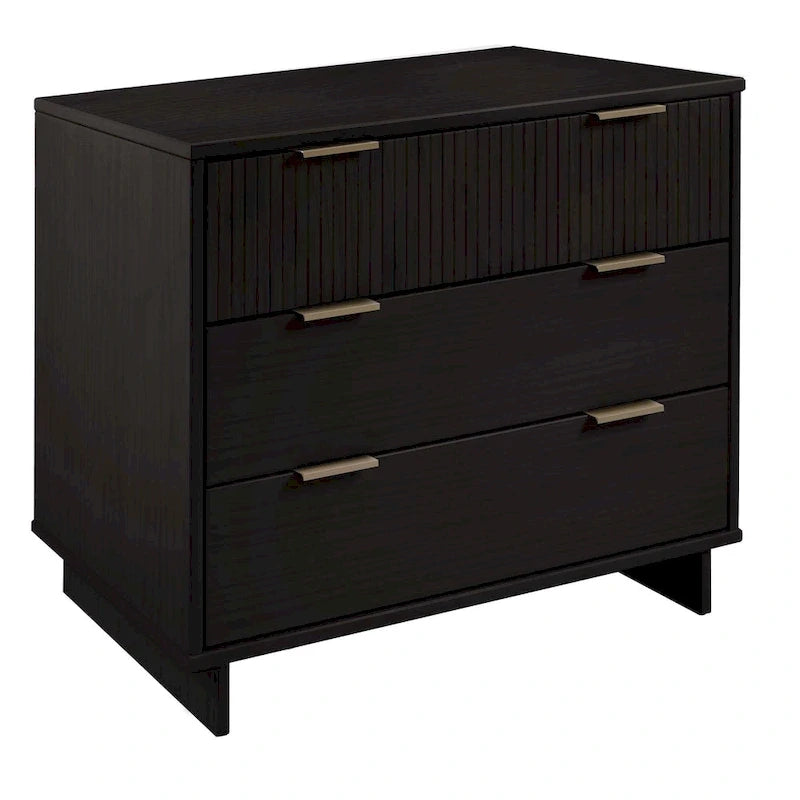 Manhattan Comfort 2-teiliges Granville Modern Massivholz Standard Kommoden- und Nachttischset
