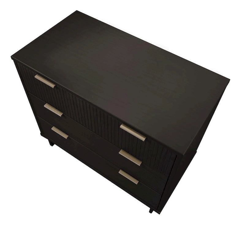 Manhattan Comfort 2-teiliges Granville Modern Massivholz Standard Kommoden- und Nachttischset