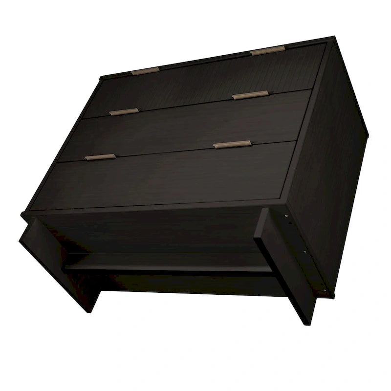 Manhattan Comfort 2-teiliges Granville Modern Massivholz Standard Kommoden- und Nachttischset