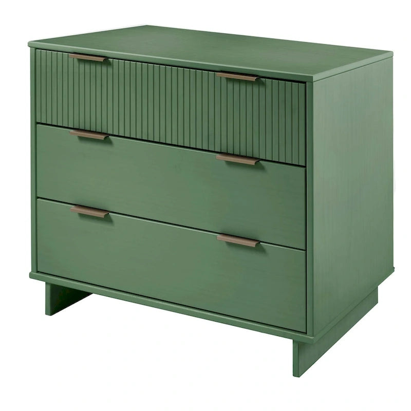 Manhattan Comfort 2-teiliges Granville Modern Massivholz Standard Kommoden- und Nachttischset