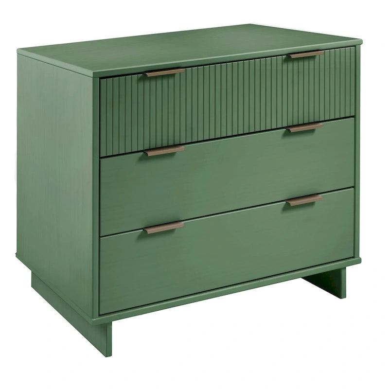Manhattan Comfort 2-teiliges Granville Modern Massivholz Standard Kommoden- und Nachttischset