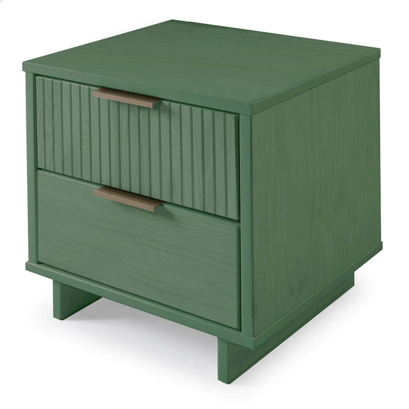 Manhattan Comfort 2-teiliges Granville Modern Massivholz Standard Kommoden- und Nachttischset