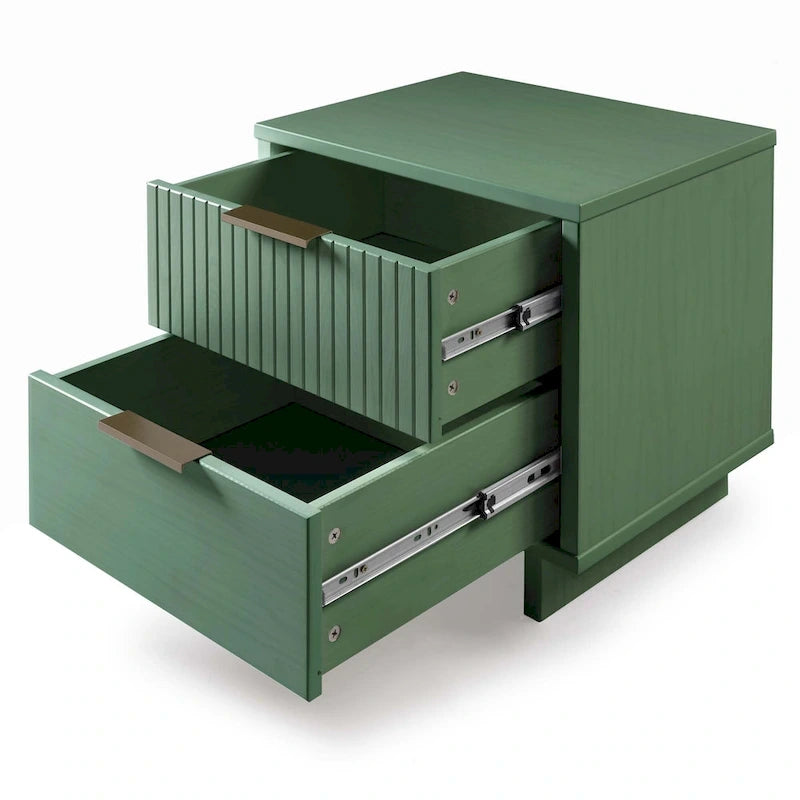 Manhattan Comfort 2-teiliges Granville Modern Massivholz Standard Kommoden- und Nachttischset