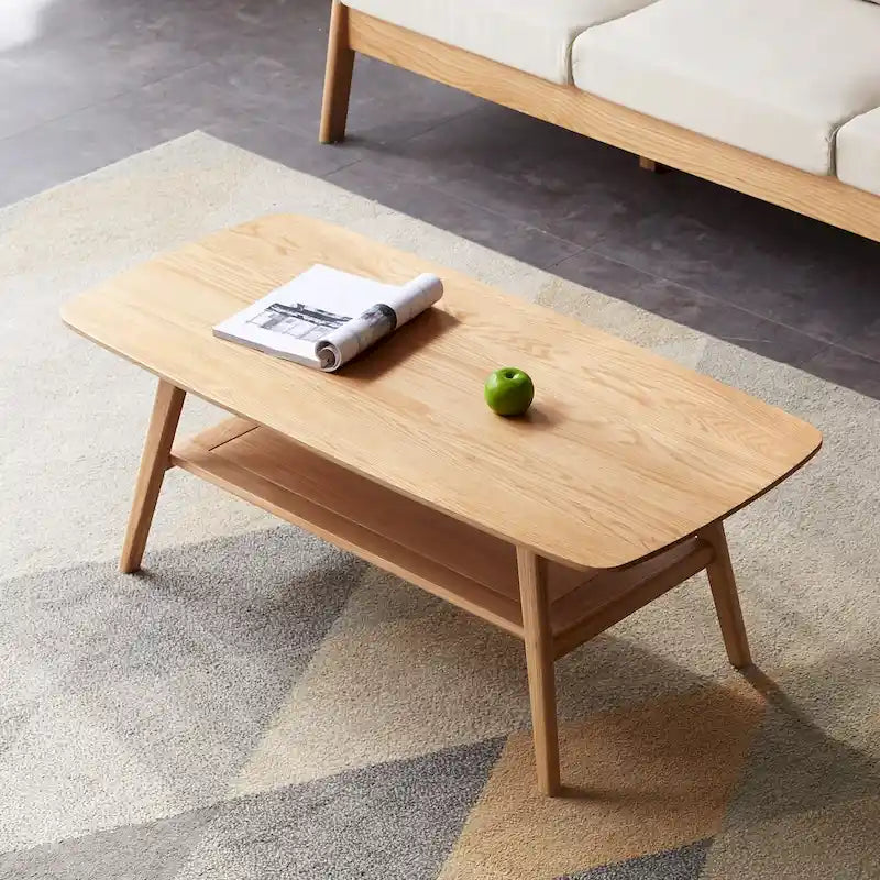 Couchtisch Beistelltisch 100% Massivholz Tischplatte Schreibtisch Kaffeetisch, Arbeitstisch Home Office