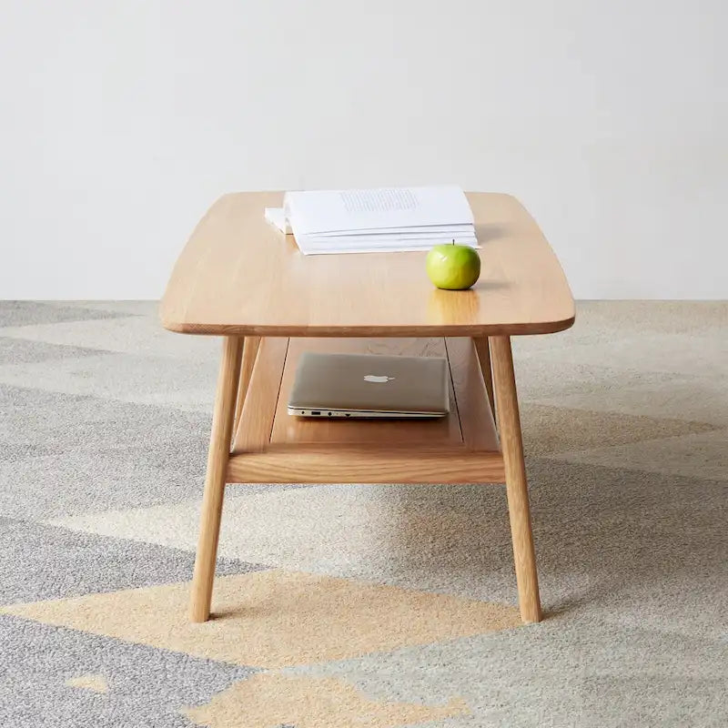 Couchtisch Beistelltisch 100% Massivholz Tischplatte Schreibtisch Kaffeetisch, Arbeitstisch Home Office