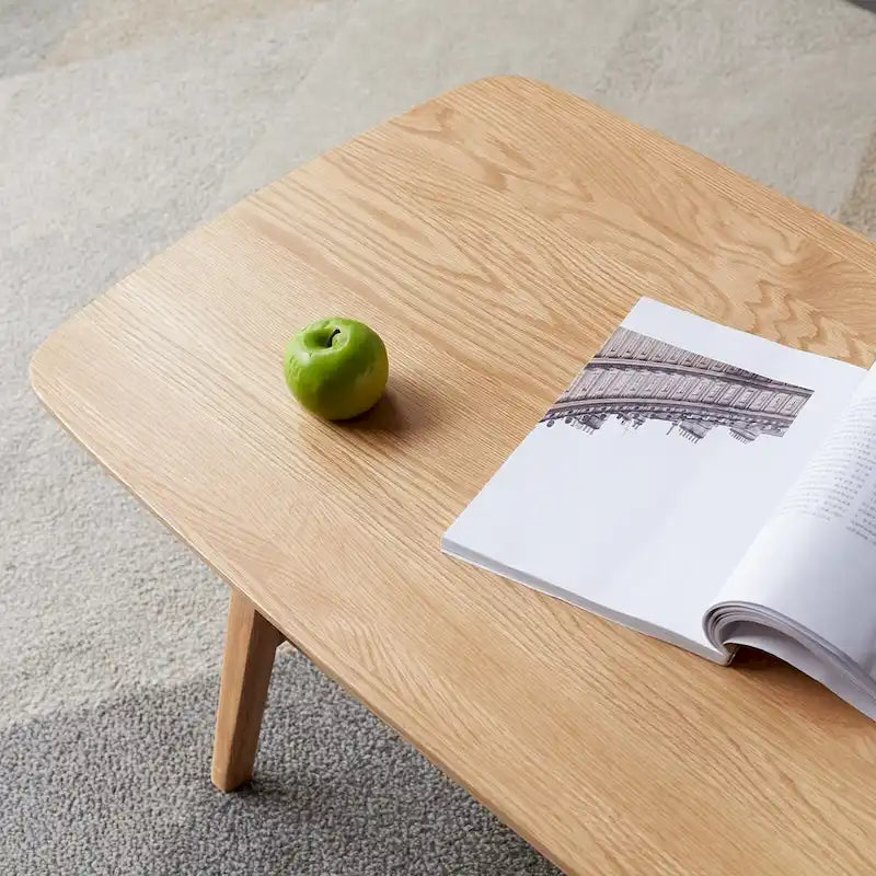 Couchtisch Beistelltisch 100% Massivholz Tischplatte Schreibtisch Kaffeetisch, Arbeitstisch Home Office