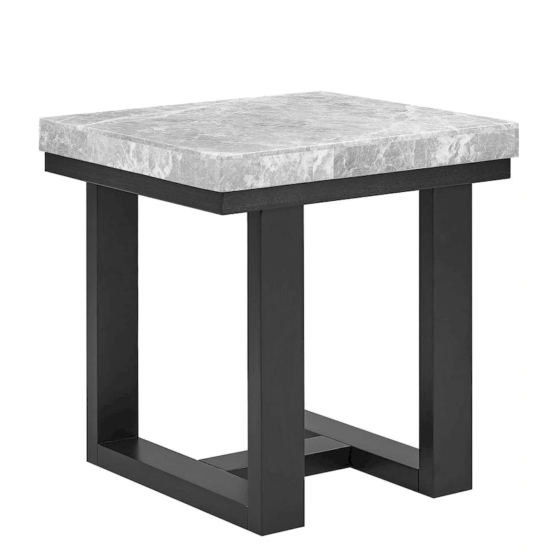 Steve Silver Ludlow Beistelltisch mit grauer Marmorplatte
