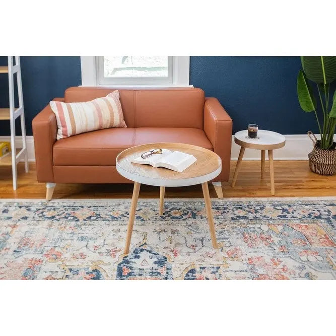2-teilige Beistelltische, ineinander stellbar, für Wohnzimmer, Schlafzimmer und kleine Räume