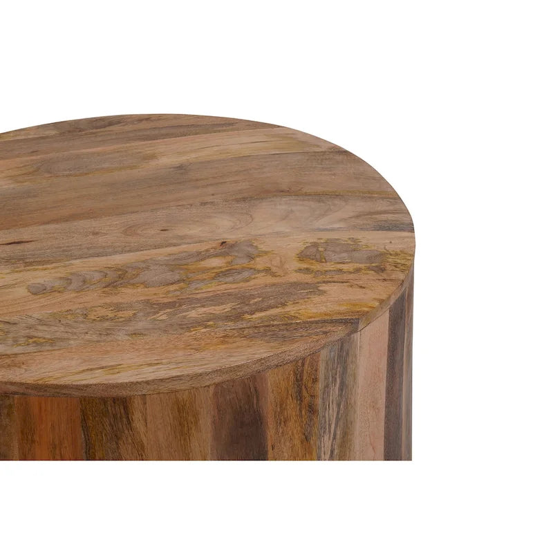 Carolina Living Krissa runder Couchtisch aus Mangoholz, 30