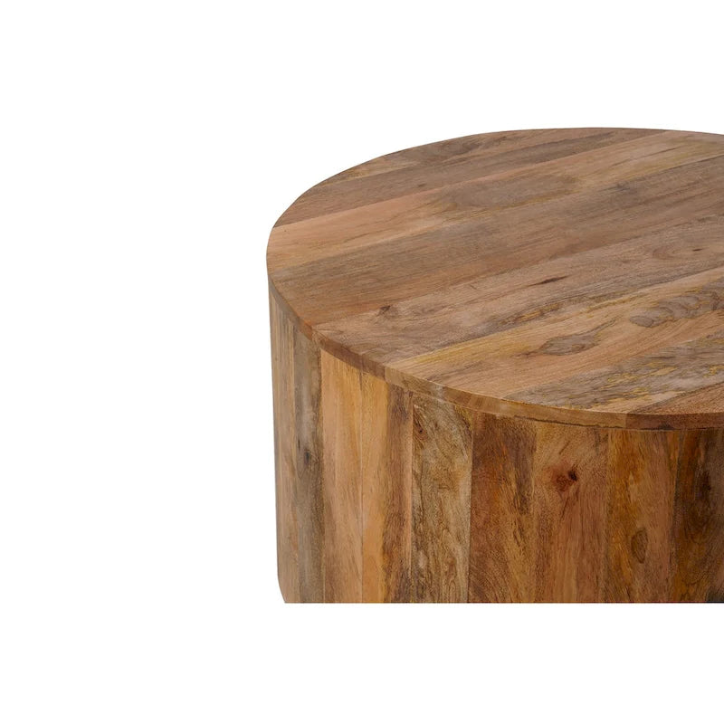 Carolina Living Krissa runder Couchtisch aus Mangoholz, 30
