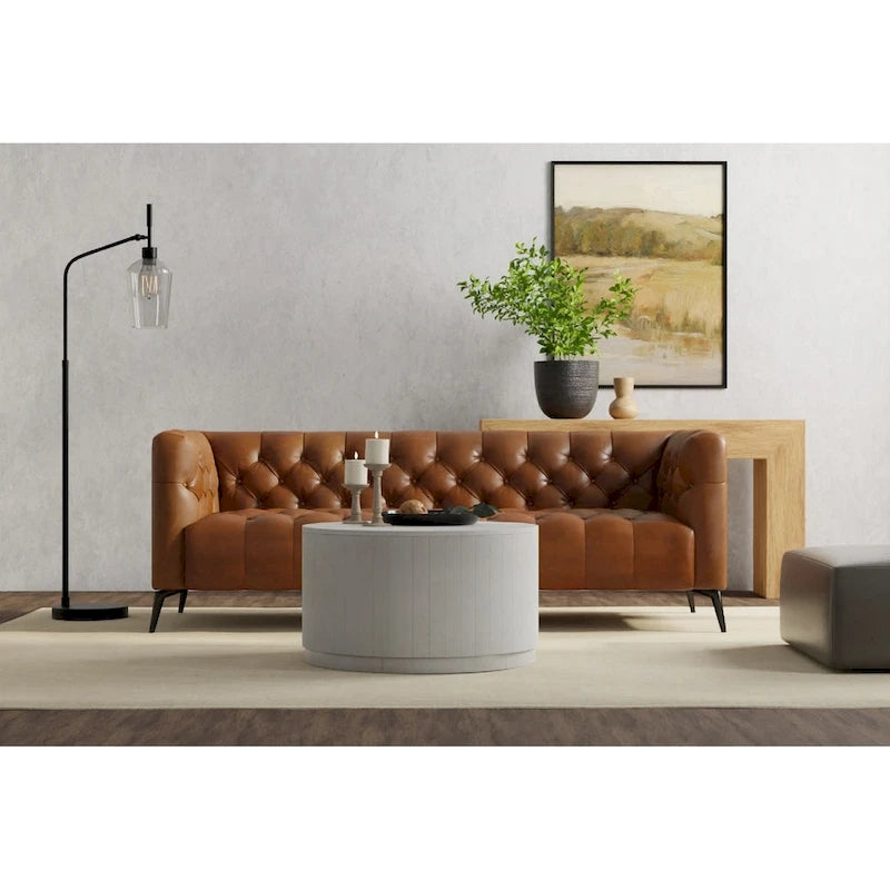 Carolina Living Krissa runder Couchtisch aus Mangoholz, 30