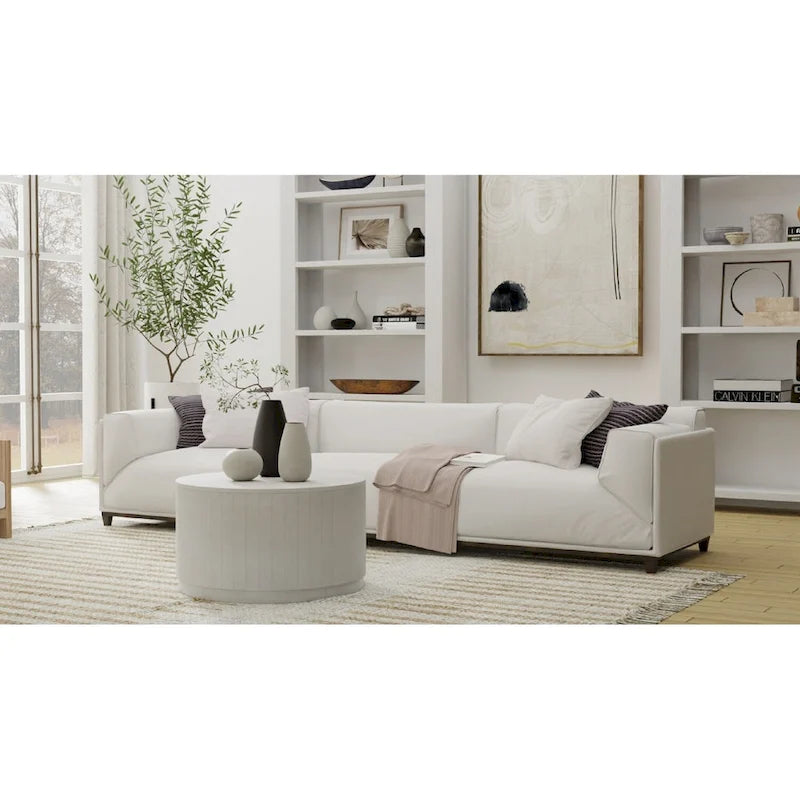 Carolina Living Krissa runder Couchtisch aus Mangoholz, 30