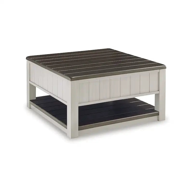 Signature Design by Ashley Darborn Grau/Braun Couchtisch mit Hebefunktion – 90,17 B x 90,17 T x 49,23 H cm