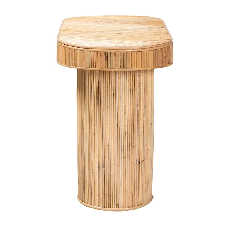 Iryna Modern Bohemian Konsole aus natürlichem Rattan