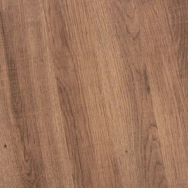 Umar Couchtisch aus Holz (Nussbaum Hellbraun Finish) und schwarzem Metall im Industriestil