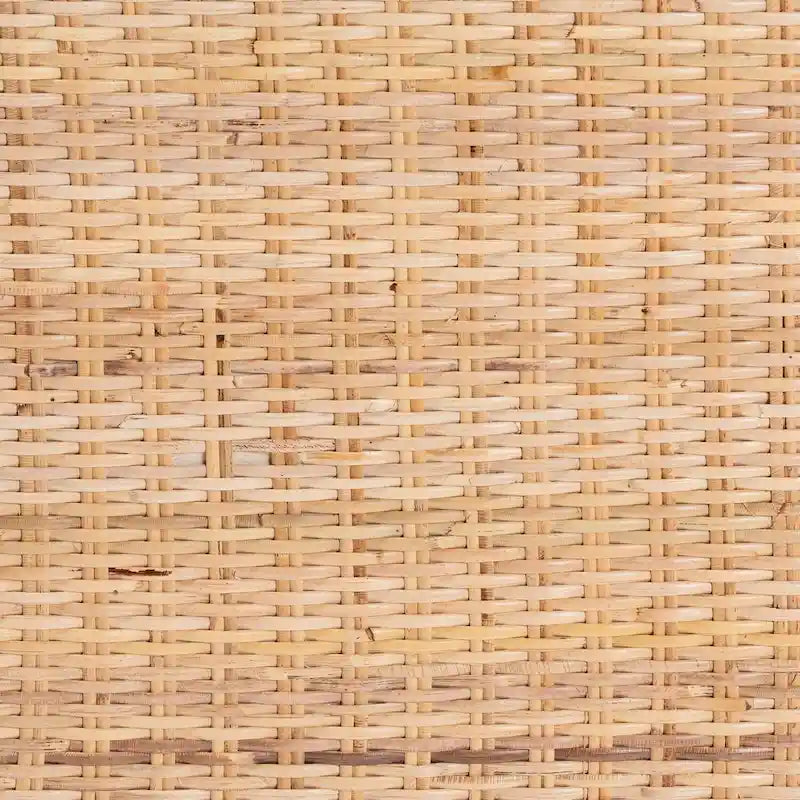 Kalimantan Bohemian Light Honey Konsolentisch aus Rattan und Akazienholz
