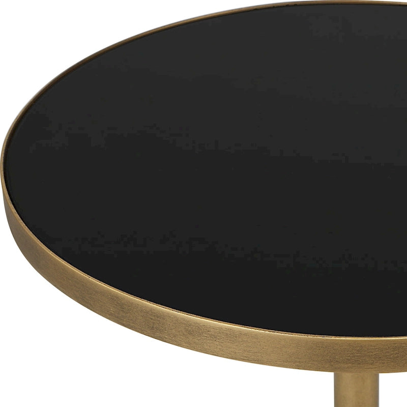 Uttermost Comet Geometrischer Akzenttisch Bronze – 14B x 24H x 14T