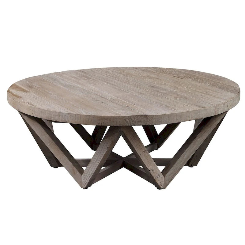 Uttermost Kendry Couchtisch, 48 Durchmesser, aus Java-Holz