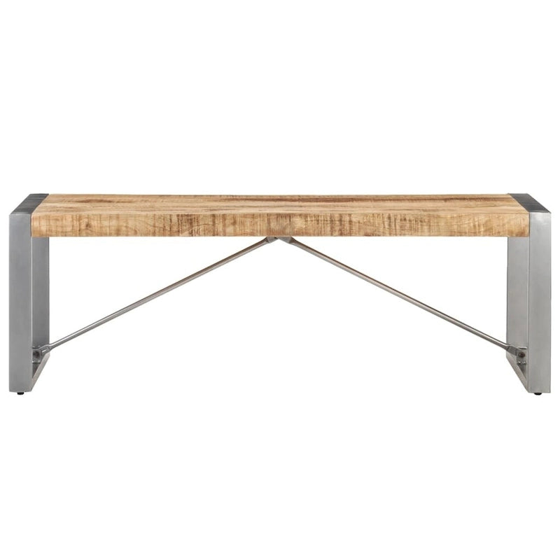 vidaXL Couchtisch 120x60x40 cm Raues Mango-Massivholz