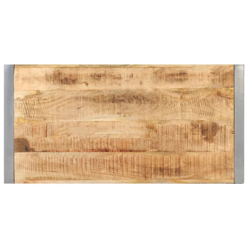 vidaXL Couchtisch 120x60x40 cm Raues Mango-Massivholz